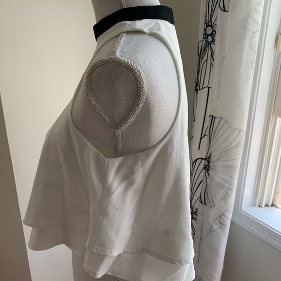 NWOT Black and White Sleeveless Top - Picture 4 of 5